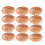 12 Pack Plastic Oval Basket, Empty Bread Basket Food Storage Bulk,Plastic Wicker Baskets Bin for Kitchen Serving 1