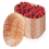 12 Pack Plastic Oval Basket, Empty Bread Basket Food Storage Bulk,Plastic Wicker Baskets Bin for Kitchen Serving 2