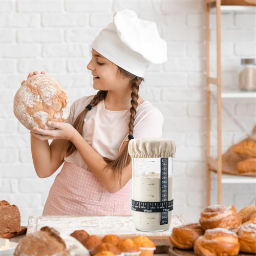 Sauerteig-Set, Brotgläser, luftdicht, 730 ml 2