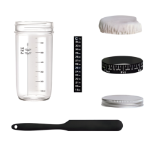 Sauerteig-Set, Brotgläser, luftdicht, 730 ml
