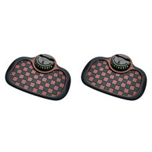 Tappetino antiscivolo multifunzionale per auto con supporto per telefono cellulare, stile scozzese marrone, per cruscotto.