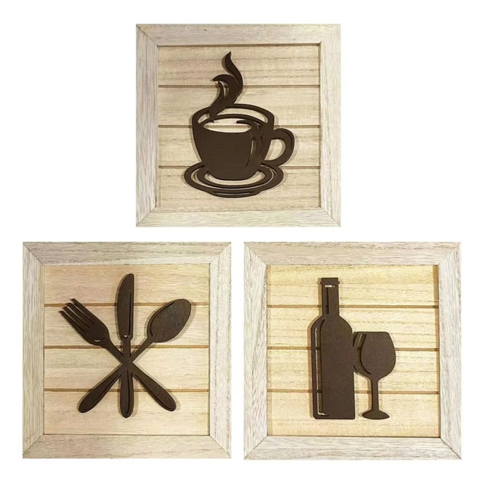 Exogio Framed Wall Art Artwork 3 Pcs Modern Room Decor Beautiful Sculptures Home Furnishing Decoration For Porch B