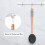 Back Lotion Applicator with Long Handle and 4 Replaceable Pads, Ideal for Young People the Elderly-Black. 3