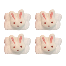 4 set di braccialetti assorbenti impermeabili per il lavaggio del viso per donne - Braccialetti assorbenti per ragazze, regali bianchi
