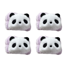 4 set di braccialetti assorbenti impermeabili per il lavaggio del viso per donne - Braccialetti assorbenti in spugna per ragazze - Panda