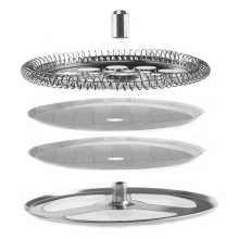 Stainless Steel French Filters,Containing Spiral Disk,Mesh Screen Disk for Wide 600ml