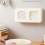 Wall-Mounted Plastic Wrap Storage Box with Soft Rubber Top, Transparent Grid Design for Easy Visibility and Access B 2