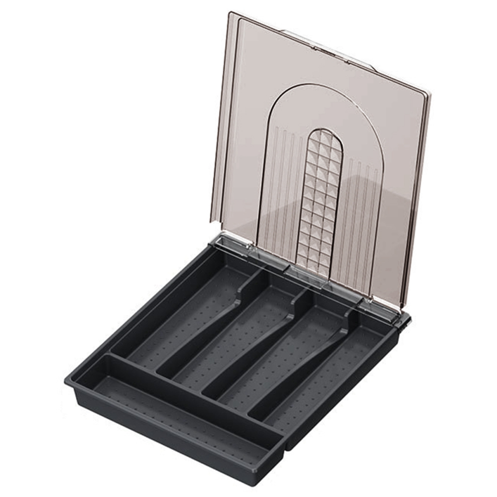 Portable Cutlery Storage Box Sealed Dustproof With Lid Kitchen Spoon Fork Knife Exogio