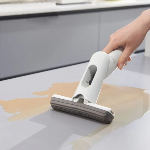 Hands-Free Mop for Home Use - Mini Desktop Kitchen, Bathroom, Convenient and Efficient Household Tool 1