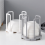 Retractable Desktop Dish Rack Storage Drain Cup Kitchen White 5