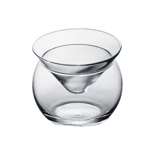 Sessile Glass Molecular Cocktail Triangle Base Iced Ball