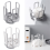 Retractable Desktop Dish Rack Storage Drain Cup Kitchen White 2