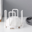 Retractable Desktop Dish Rack Storage Drain Cup Kitchen White 6