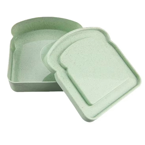 Portable Plastic Lunch Box - Sandwich Holder, Sealable Bread Loaf Container, Eco-Friendly Bakery