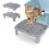 Adjustable Cat Ramp for Litter Box Elevated Boxes Double Layered Trapper 2
