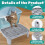 Adjustable Cat Ramp for Litter Box Elevated Boxes Double Layered Trapper 3
