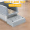 Cat Litter Box Ramp with Filter Function, Double Layered Self-Cleaning Trapper Storage Gray 6