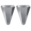 2 Chicken Restraining Cone for Poultry,Suitable Layers,,Roasters,and Turkeys-Flat-BackDesign, Easy to Clean 8