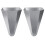 2 Chicken Restraining Cone for Poultry,Suitable Layers,,Roasters,and Turkeys-Flat-BackDesign, Easy to Clean 1