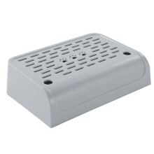 Cat Litter Box Ramp with Filter Function, Double Layered Self-Cleaning Trapper Storage Gray