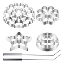 Set di stampi in ferro con rosetta, stampo Bunuelos con manico, kit per la creazione di timbri da cucina, tagliabiscotti, lega di alluminio per waffle