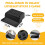 Cat Litter Box Ramp with Filter Function, Double Layered Self-Cleaning Trapper Storage Black 5