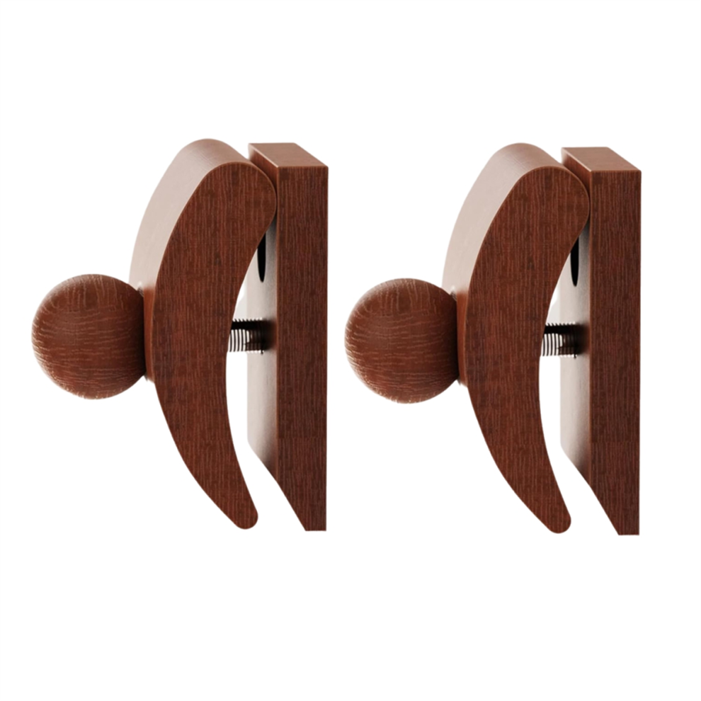 Exogio Tapestry Hangers,Quilt Hangers For Wall Hangings,Blanket Hanger Clamps,Carpet Rug Display, Wooden Clips 2Pack