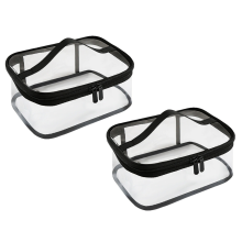 Bausteine Organizer Reise Transparente Tasche für Spielzeug Aufbewahrungsbox 2er Set PVC Board Tragetasche