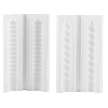Moule à bougie conique torsadé en silicone pour bâton parfumé, facile à démouler, pour savon d'aromathérapie
