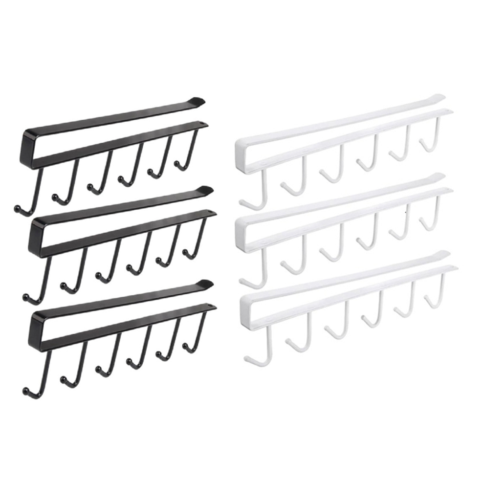 Shelf Cup Holder Hook, Under Cabinet Storage Rack Space Saving Coffee Exogio