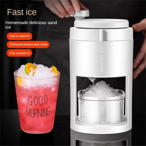 Portable Manual Ice Crusher,Multi-Function Smoothie Maker,Handheld Shaver for Home Kitchen,Compact Hail Breaker Tool 1