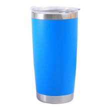 20oz Edelstahl Auto Cup Deckel Bier Isolierbecher Große Kapazität Eis - Blau