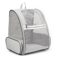 Borsa per gatti, zaino portatile per animali domestici, pieghevole, grande capacità, traspirante, grigio