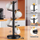 Coffee Mug Tree 360 Rotated Cup with 8 Hooks Counter Bar Multifunction Display Rack Thicker Base 6