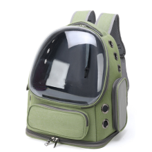Zaino con copertura trasparente, borsa per animali domestici, capsula spaziale portatile, grande capacità, utensili per gatti e pappagalli