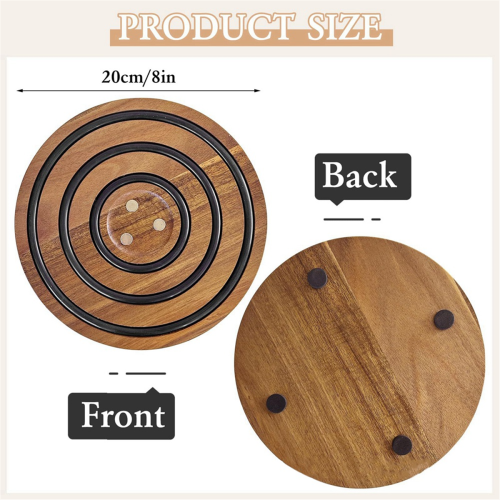 3 sottobicchieri magnetici, supporti antiscivolo per pentole e padelle calde 2