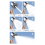 New Strong Pressure Water Saving Filter Shower Head 5 Modes Handheld One Button Stop Bathroom Accessories B 7
