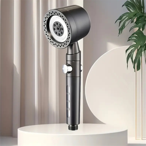 New Strong Pressure Water Saving Filter Shower Head 5 Modes Handheld One Button Stop Bathroom Accessories B 1