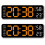 Electronic Clock Simple Multifunctional Rectangular Large Font Alarm Can Be Hung or Stood A 7