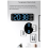 Electronic Clock Simple Multifunctional Rectangular Large Font Alarm Can Be Hung or Stood A 2