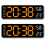 Electronic Clock Simple Multifunctional Rectangular Large Font Alarm Can Be Hung or Stood A 1