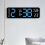 Electronic Clock Simple Multifunctional Rectangular Large Font Alarm Can Be Hung or Stood A 6