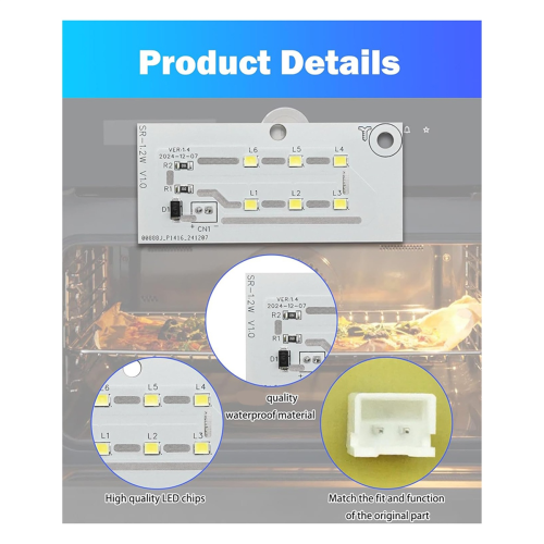 Microwave LED Light Board Replacement Fits for Microwave, Replace 5304517872 5304499540 2