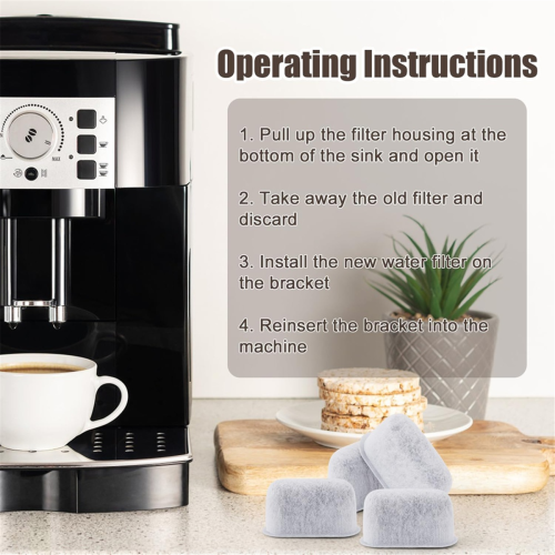 20 Pcs Espresso Machine Filter for ,Super Strong Adsorption Activated Charcoal Coffee Water Replacement 2