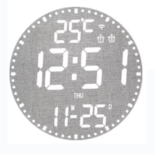 Orologio elettronico digitale da parete con calendario, decorazione per soggiorno, orologi intelligenti colorati, B