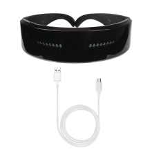 DIY Glänzende elektronische futuristische Brille, im Dunkeln leuchtende Bluetooth-LED-Leuchtbrille, Requisite für Partybar