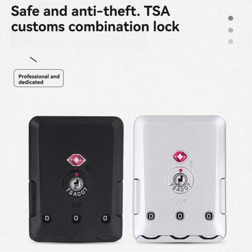 Luggage Lock Repair, Customs Replacement, Password Box Buckle Accessories Silver 2