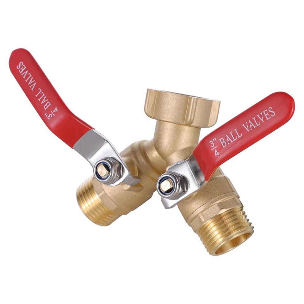Photos - Other Toys Garden Hose Splitter Full Flow,Brass 2 Way Heavy Duty,Garden Y Valve 3/4in GHT Threads