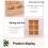 Desktop Wooden Storage Rectangular 3 Grid Box Office and Kindergarten Stationery Multi-Grid Square Grids 5