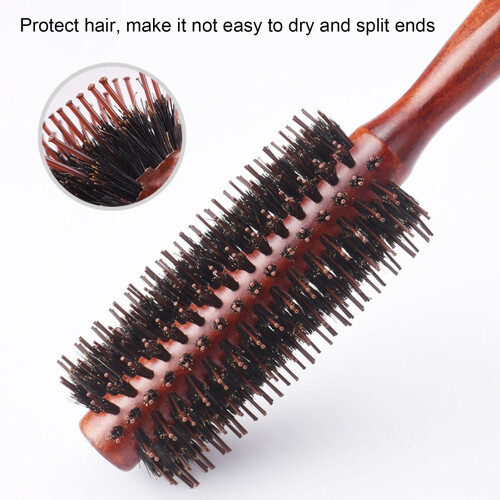 NonStatic Spazzola rotonda a barile per capelli, legno composito 2